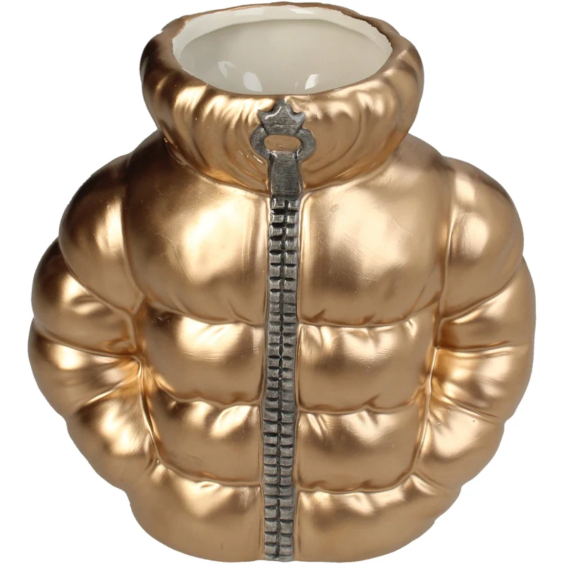 Vase Ski Jacket Dolomite Gold 17.5x9.5x17.5cm