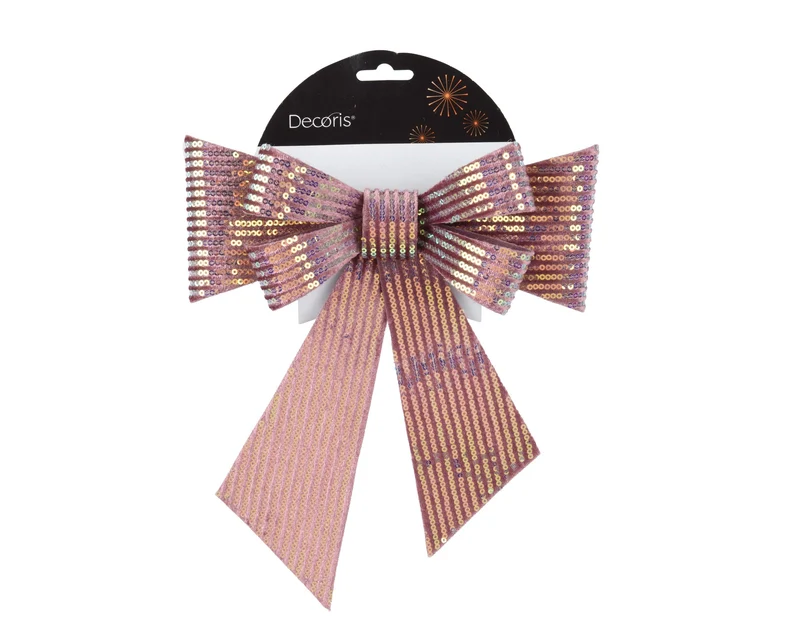 Strik polyester oudroze L.1cm x W.15cm x H.17cm