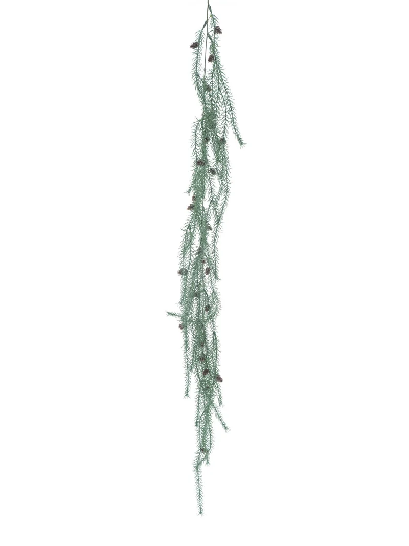 Garland Sanna with cone cream green 126cm