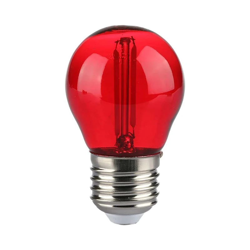 E27 filament lamp - Prikkabel LED lamp - 2W - Rood