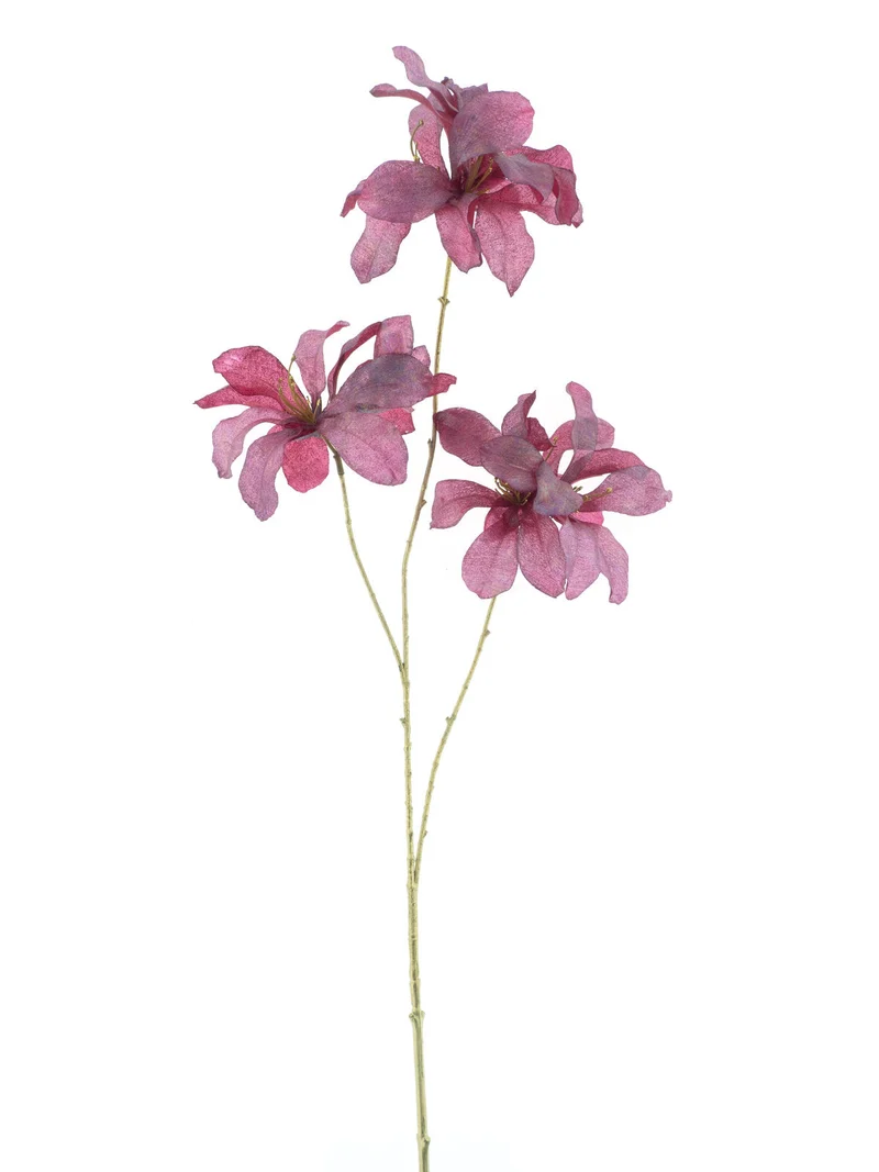 Shimmer iridescent bauhinia spray fucsia 96cm