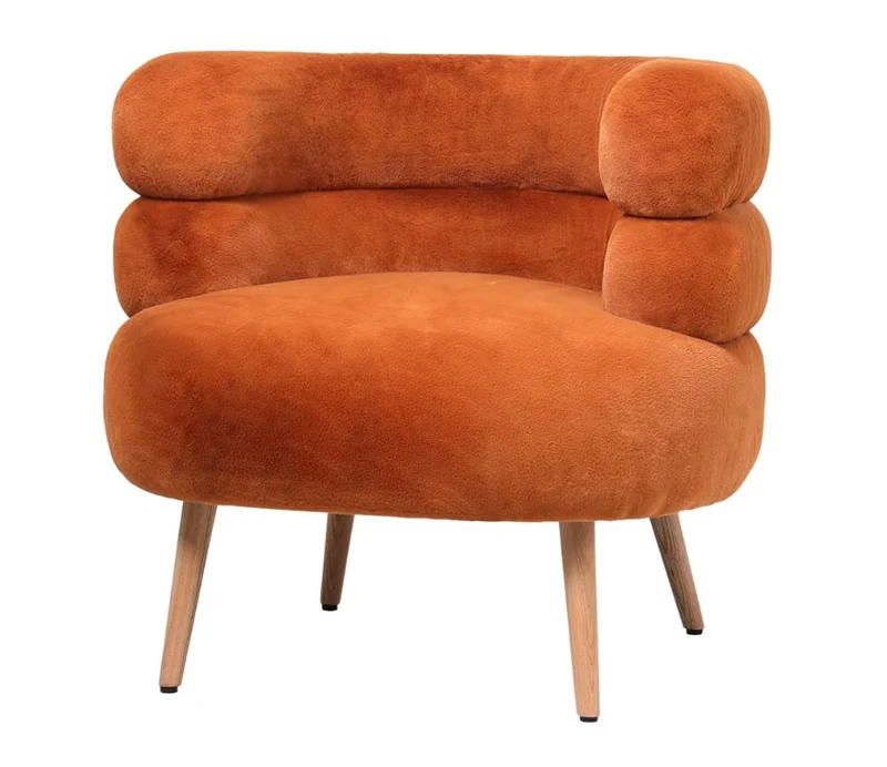 Fauteuil Margot oranje 76x75x70,5cm