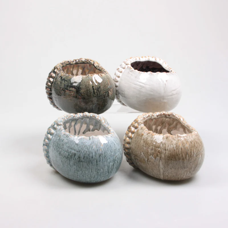 BLOEMPOT 15.2X12.2X9.6 CM 4 KLEUREN ASSORTIE