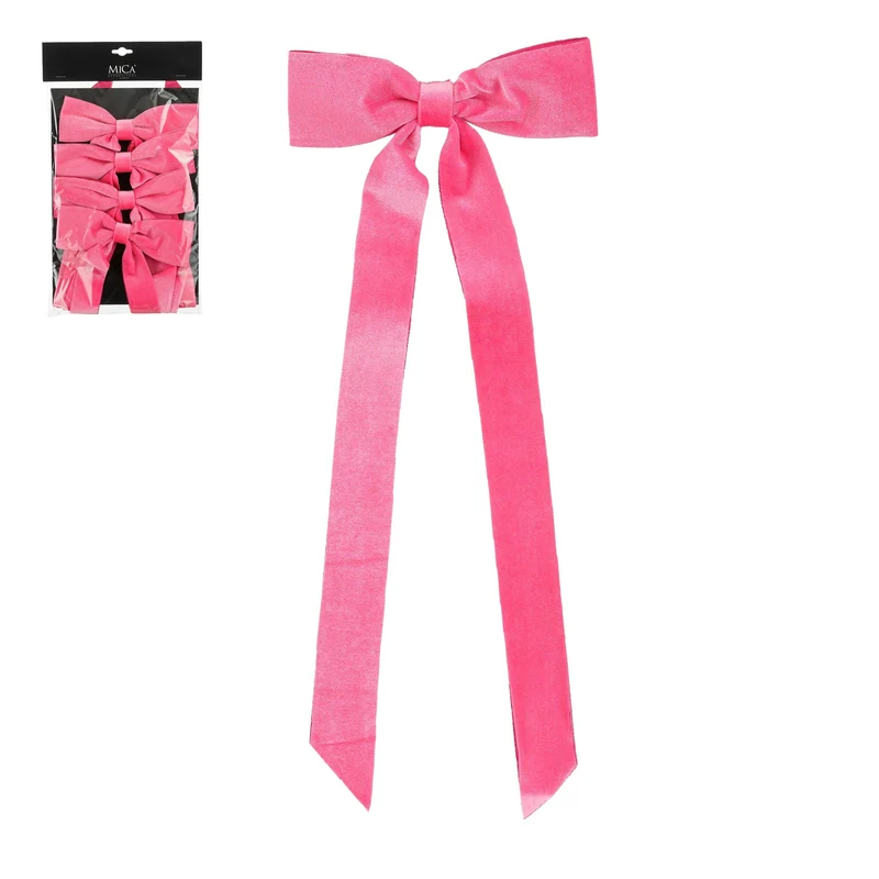 Strik fuchsia 4 stuks - l2xb19xh48cm