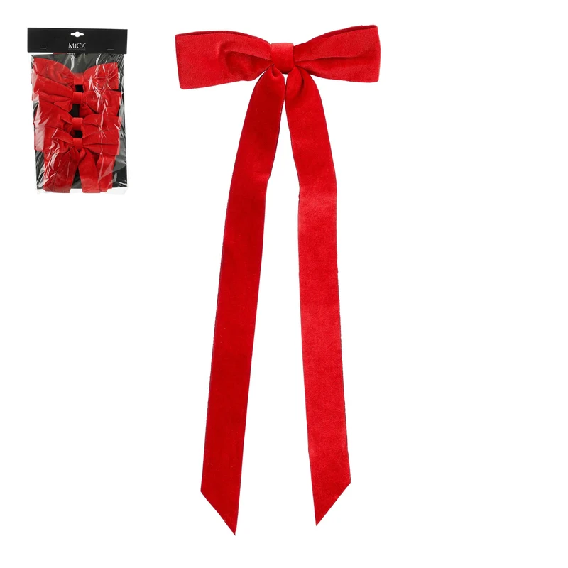 Strik rood 4 stuks - l2xb19xh48cm