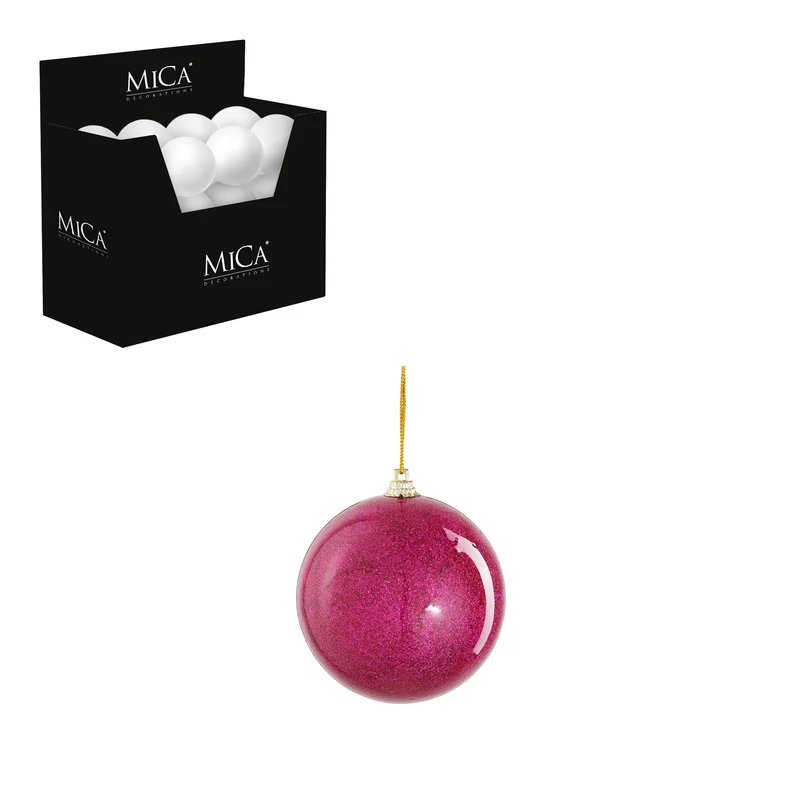 Bal onbreekbaar fuchsia - d8cm