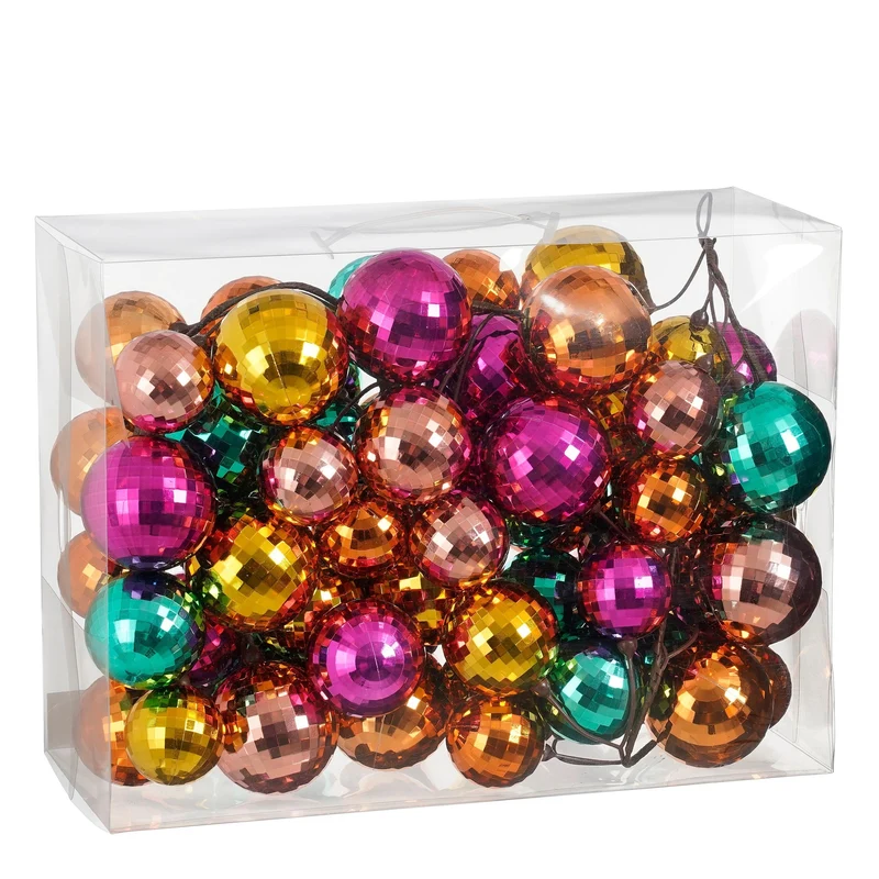 Slinger meerkleurig - goud groen roze oranje fuchsia - l180cm