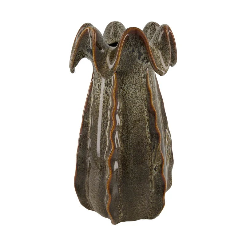 Vase ceramic 21x20x38cm Light brown