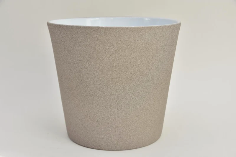 Konische pot sand greige 19 cm serrie 440