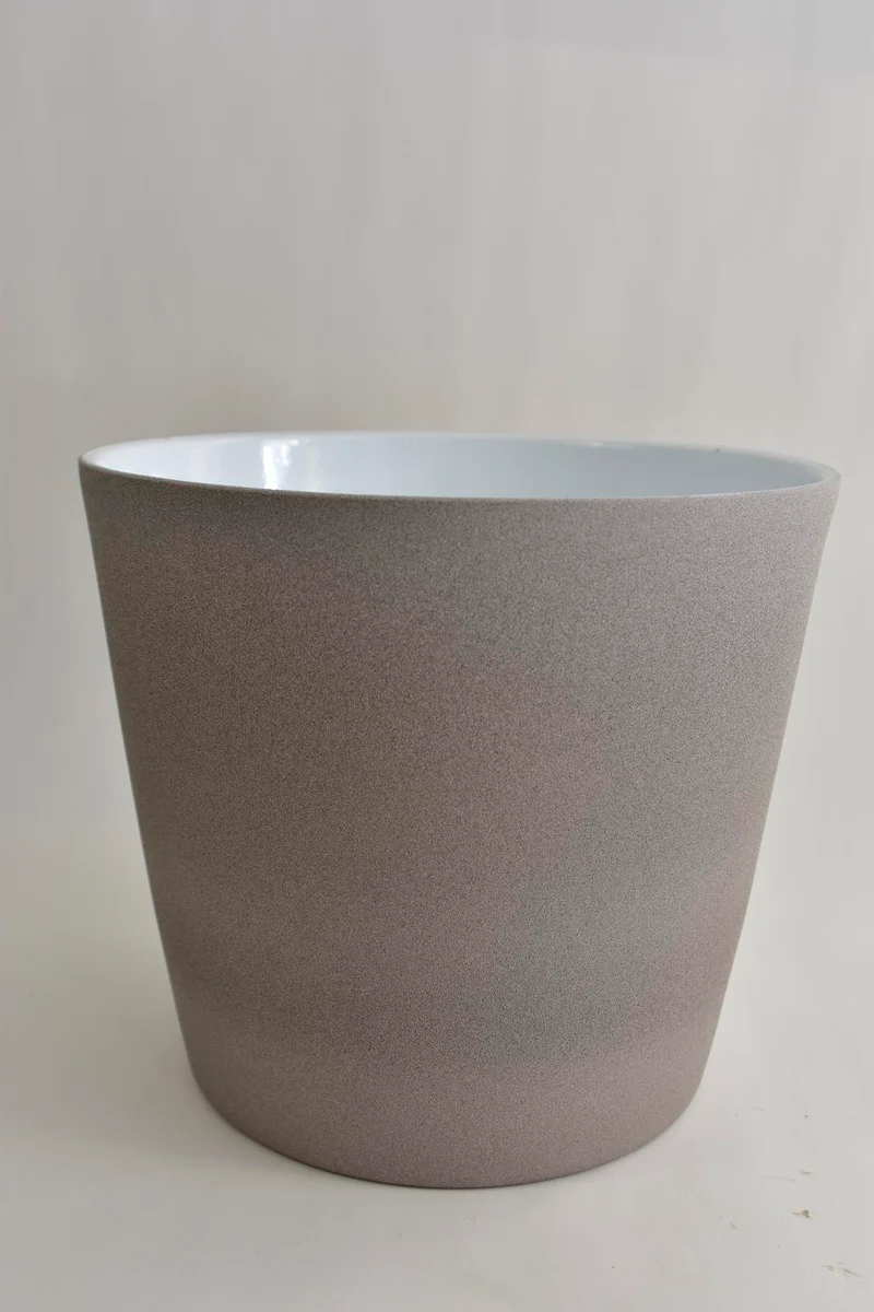 Konische pot sand greige 26 cm serrie 440