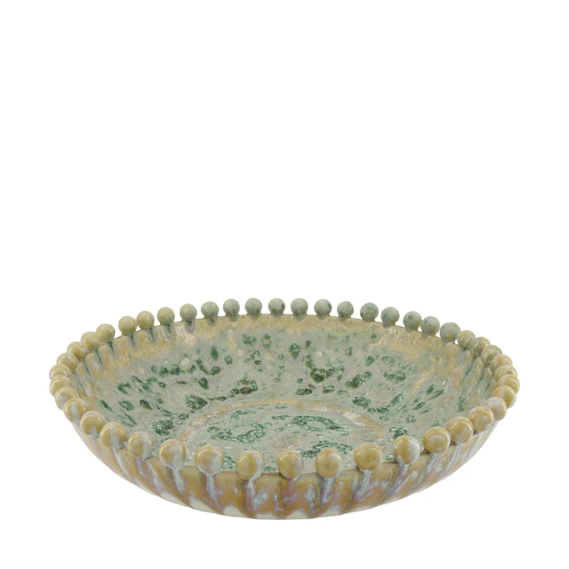 Plate round ceramic 43.5x43.5x10cm Multi