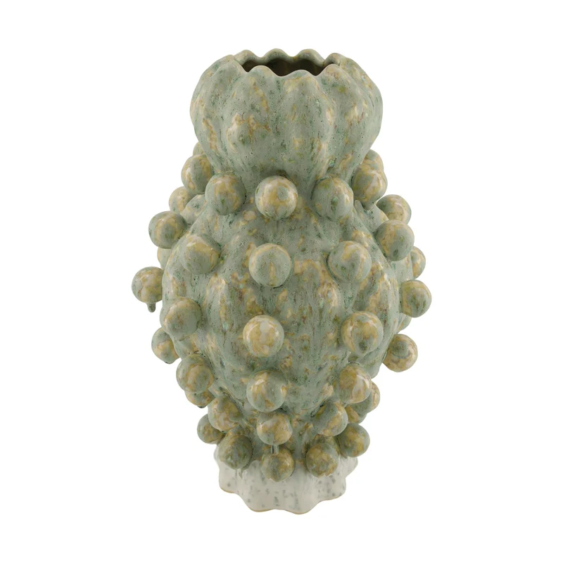 Vase ceramic 27x27x43cm Green Multi
