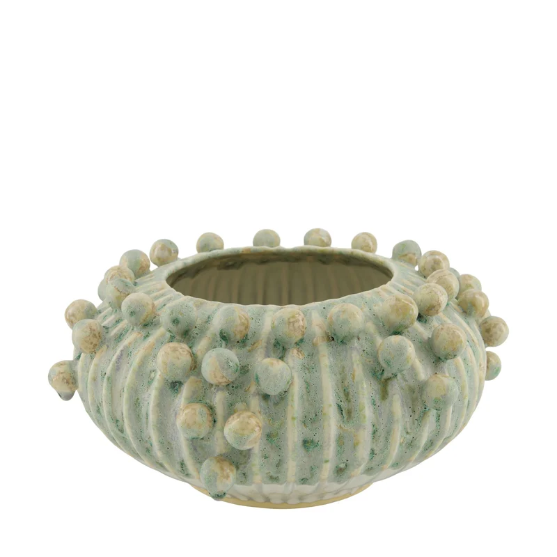 Vase ceramic 30x30x15cm Green Multi