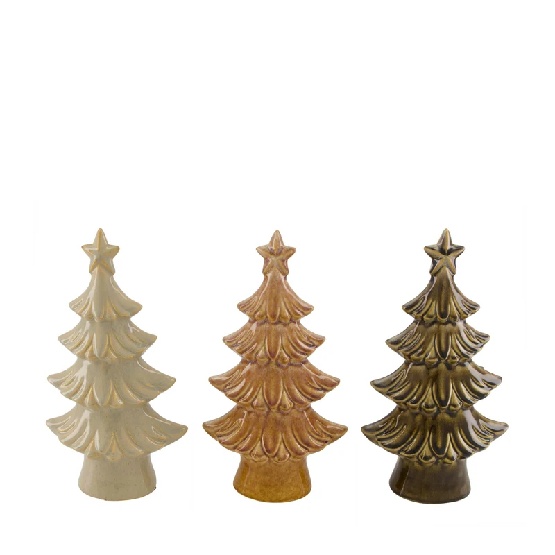 Statue tree ceramic 17x8.5x31cm 3 Mixed