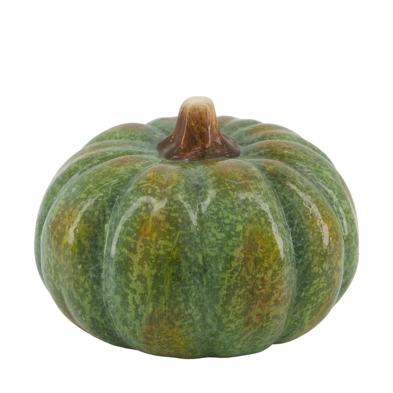 Pumpkin ceramic 18x18x13.5cm Green