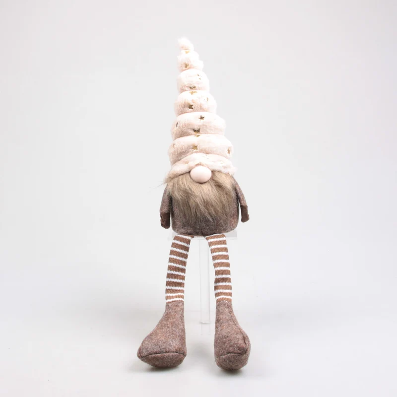 KERSTKABOUTER TOBY BUNGELBEENTJES11.5X10.5X55 CM BEIGE