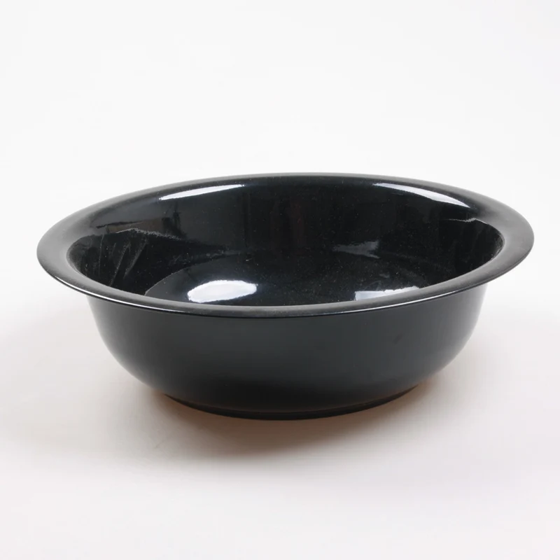PLANTENSCHAAL L ZINK D32 H9.5 CM ZWART