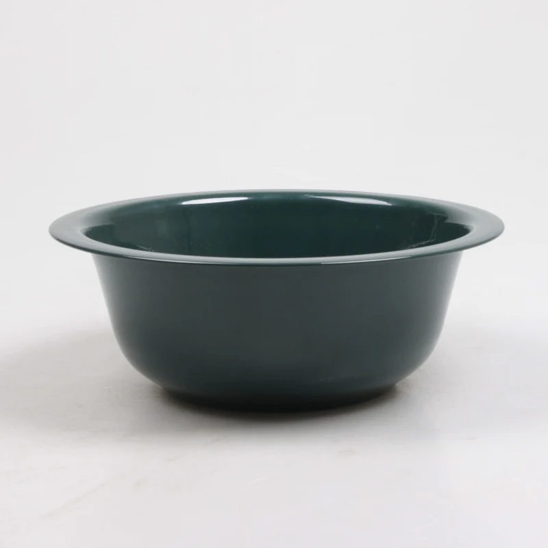PLANTENSCHAAL M ZINK D28 H9 CM OLIJF GROEN