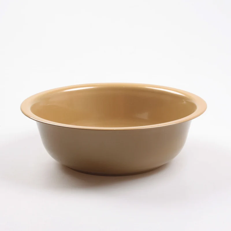 PLANTENSCHAAL M ZINK D28 H9 CM GOUD