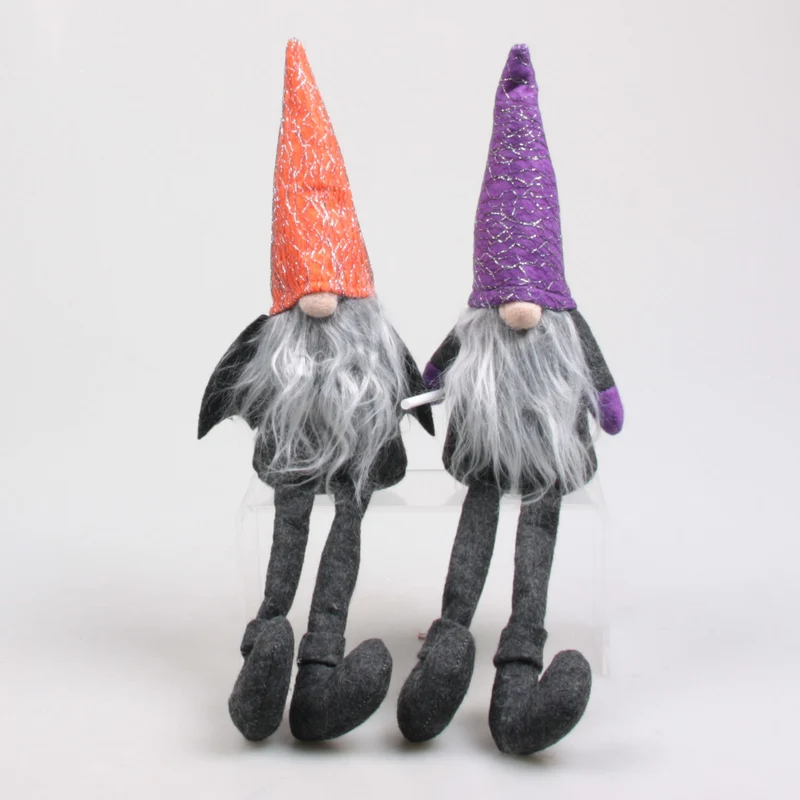 GNOME HALOWEEN BUNGELBEENTJES 18X8X39 CM 2 ASSORTIE