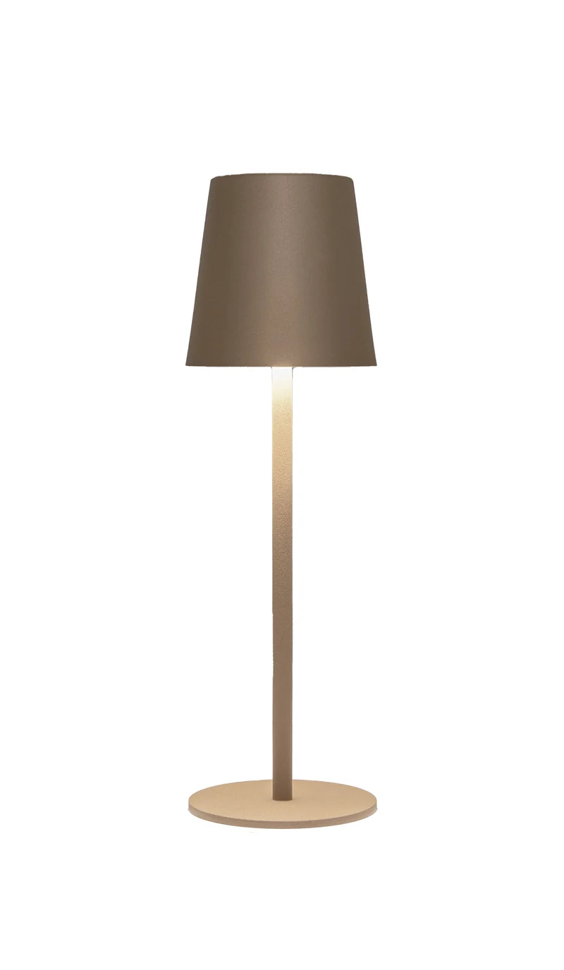TAFELLAMP USB OPLAADBAAR MINI 27,5X7CM TAUPE