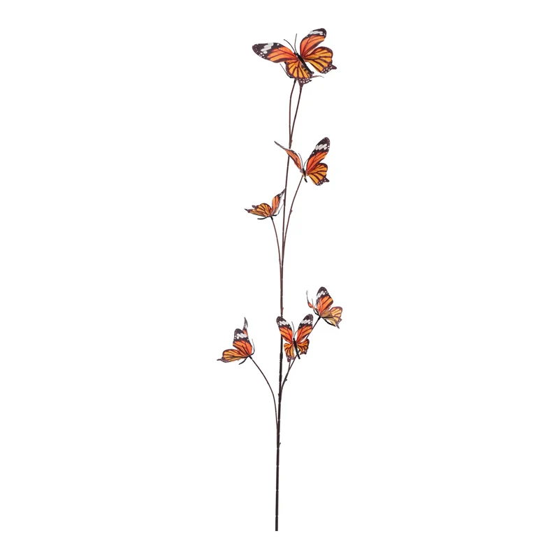 Spray met vlinders 105cm oranje
