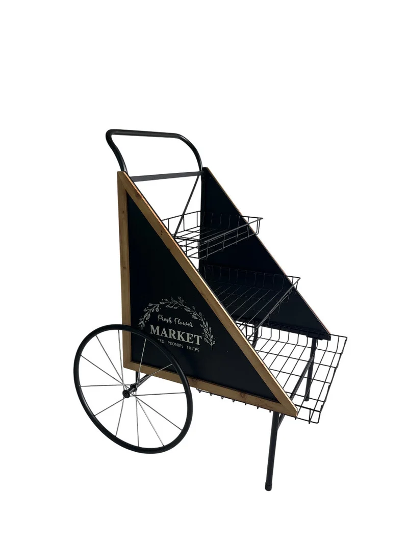 RACK/WHEELS MET.76X68X106H BLACK