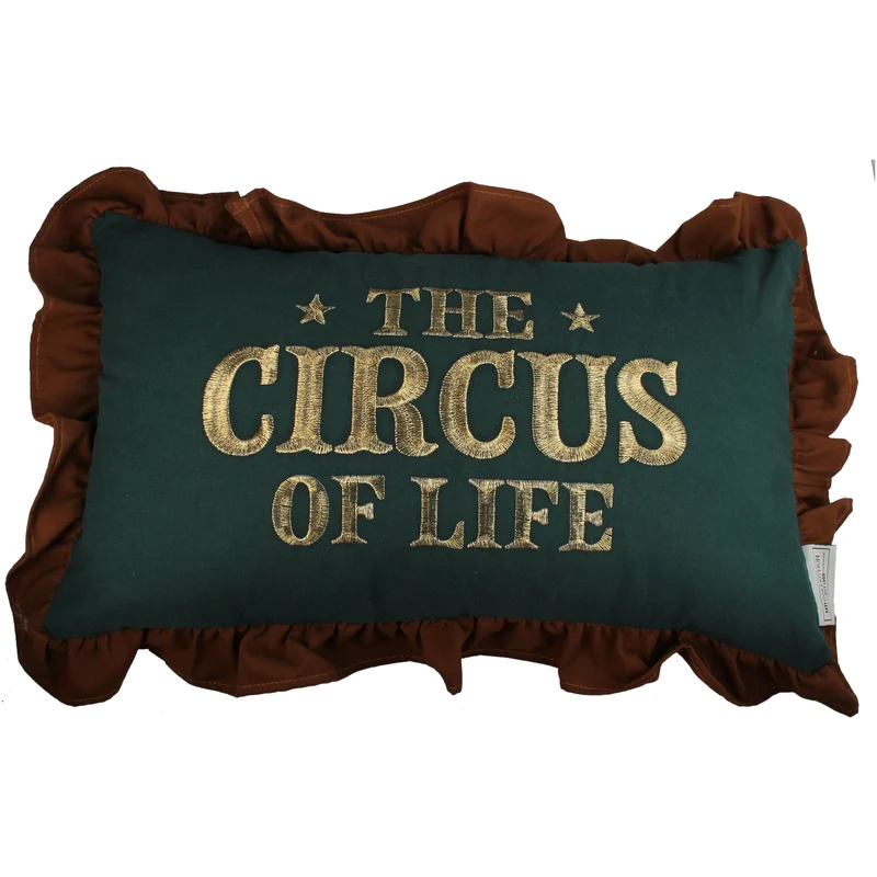 Cushion Circus Cotton Green 30x50cm