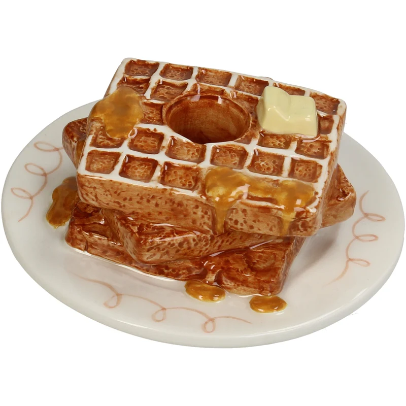 Candle Stick Waffle Dolomite Brown 12.9x12.9x5.5cm