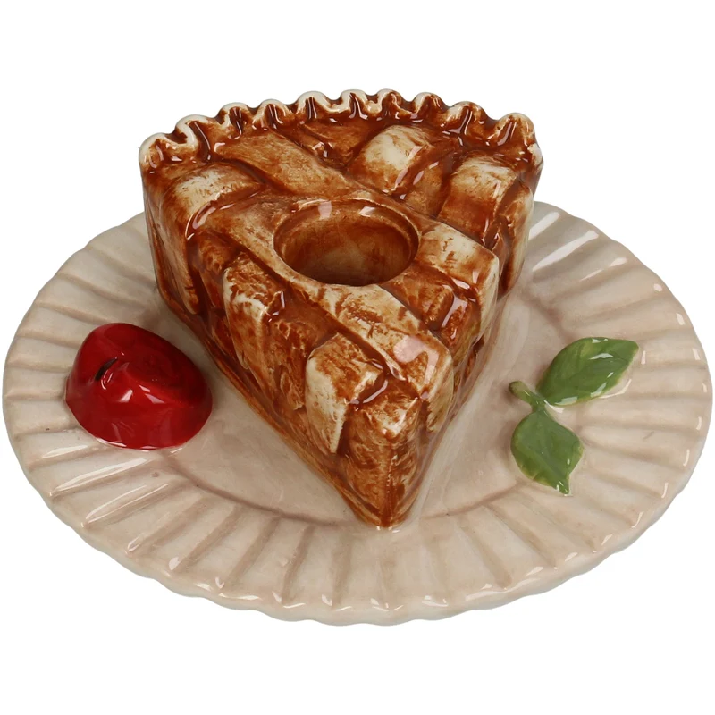 Candle Stick Pie Dolomite Brown 13.2x13.2x4.8cm