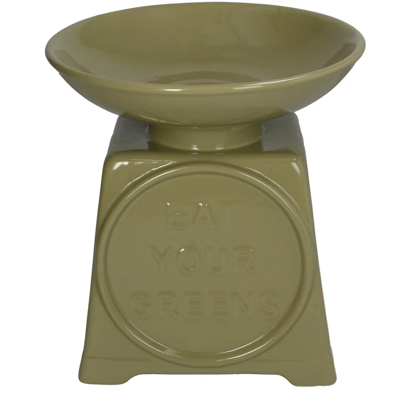 Bowl Scale Fine Earthenware Green 21.5x21.5x23.5cm