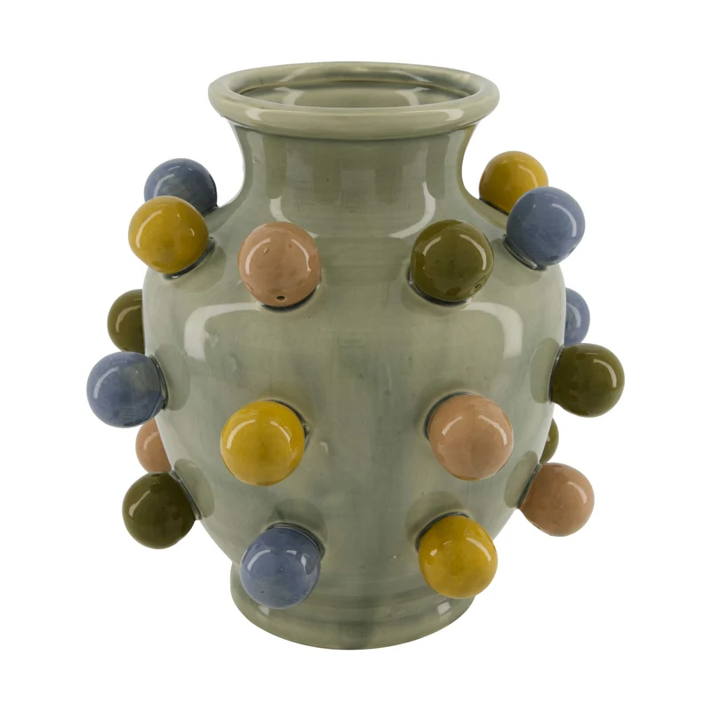 Vase ceramic 25.5x25.5x26cm Multi