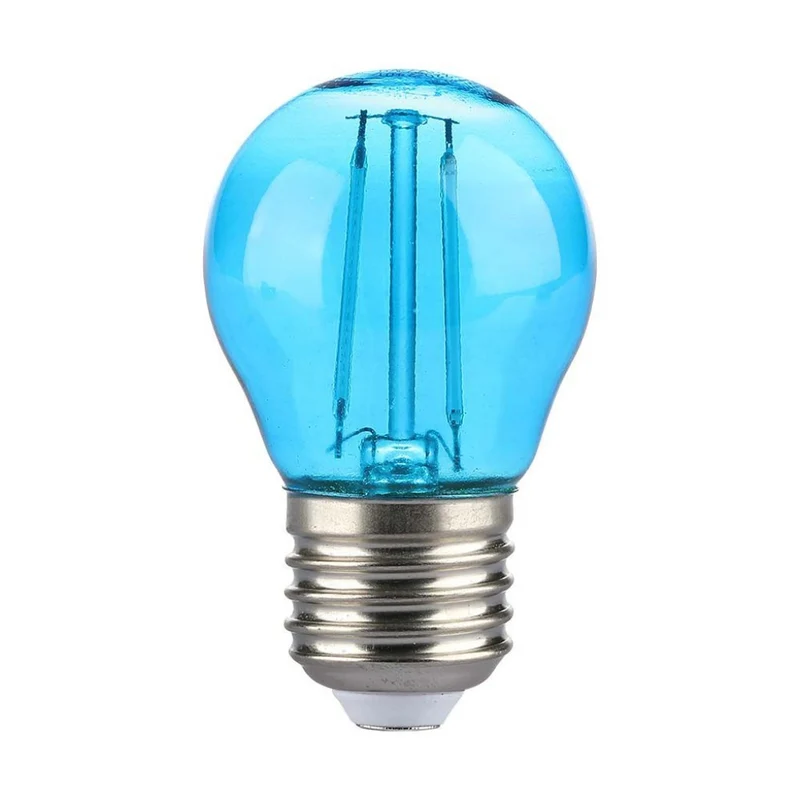 E27 filament lamp - Prikkabel LED lamp - 2W - Blauw