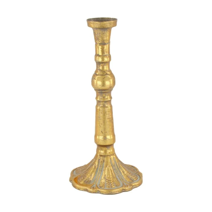 Candle holder metal Ø11x23cm Gold