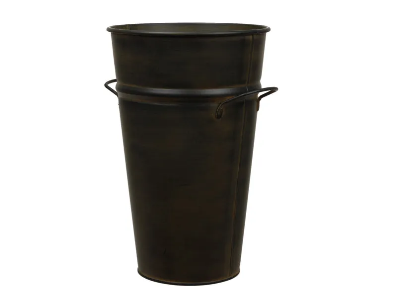 pc. 1 bucket w/ears black/yellow Ø24x41cm