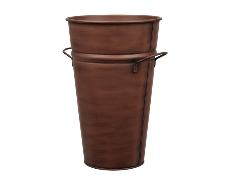 pc. 1 bucket w/ears old copper Ø24x41cm