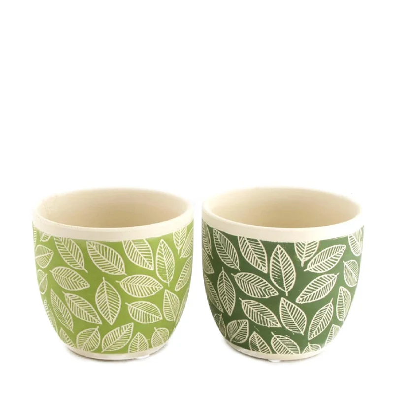 Planter terracotta Ø12.5x11cm Green mix