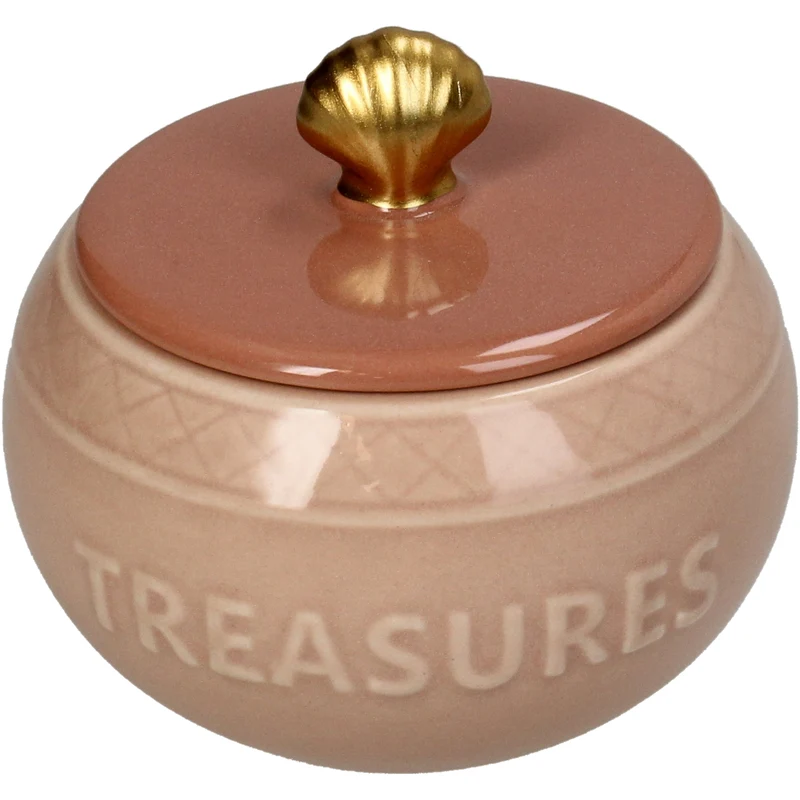 Keepsake Box Treasures Dolomite Pink 10x10x8.5cm