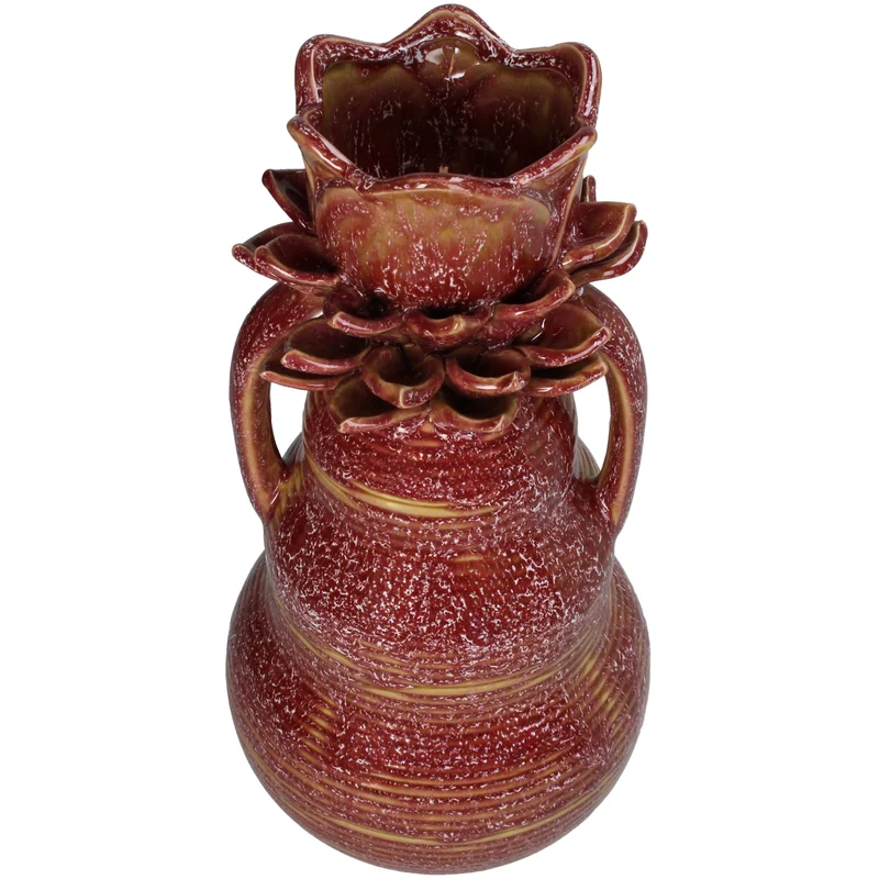 Vase Stoneware Purple 19.5x19.5x37cm