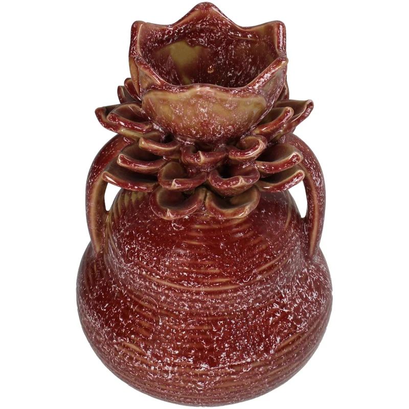 Vase Stoneware Purple 16.5x16.5x22.5cm