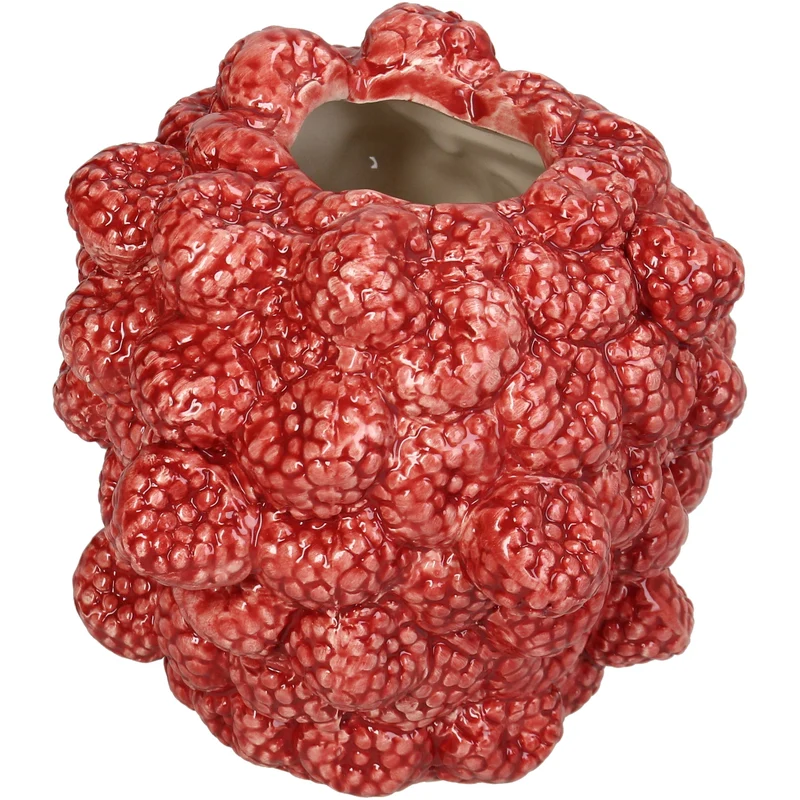 Vase Raspberry Dolomite Red 12.3x12.3x12.6cm