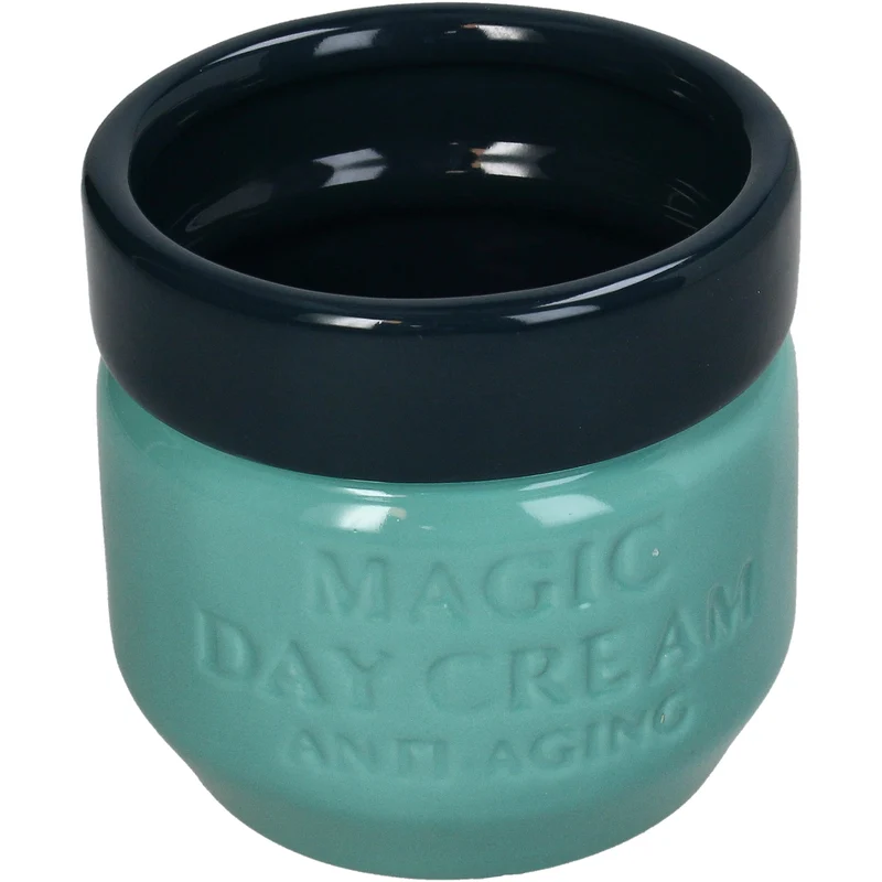 Planter Magic Day Cream Fine Earthenware Blue 10.4x10.4x10cm