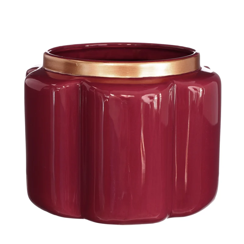 Pouff pot aardewerk Ø17,6 h.13,7 cm kers