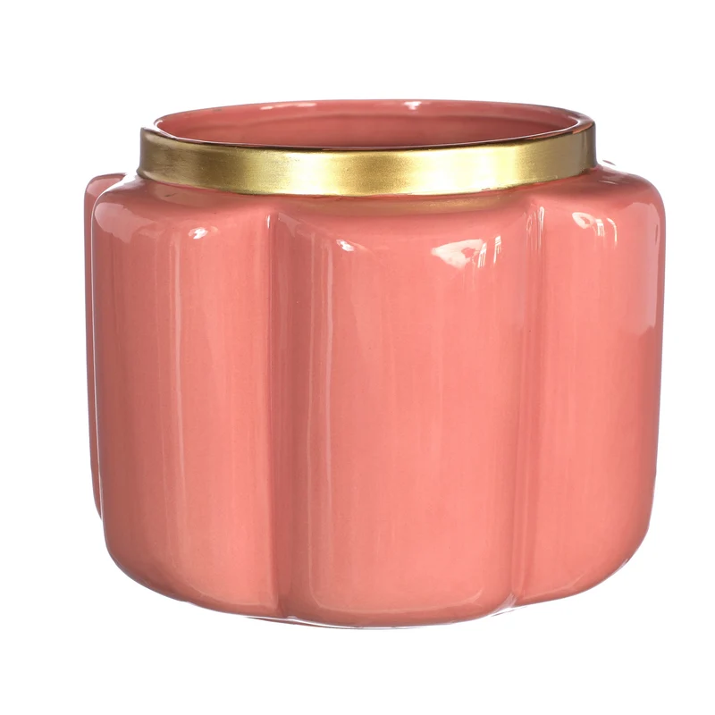 Pouff pot aardewerk Ø17,6 h.13,7 cm terra roze