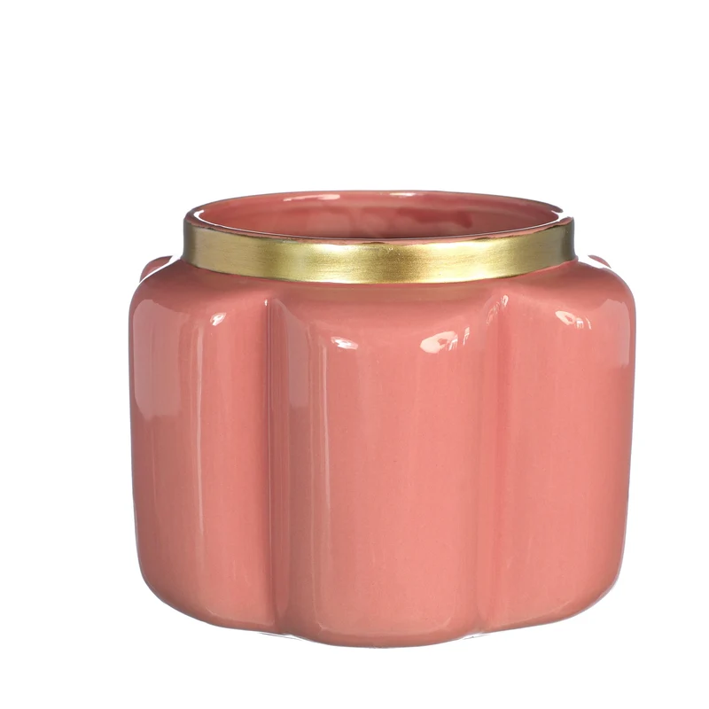 Pouff pot aardewerk Ø15,8 h.12 cm terra roze