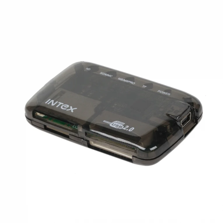 24-in-1 Cardreader Ultra Slim USB2.0 - Zwart