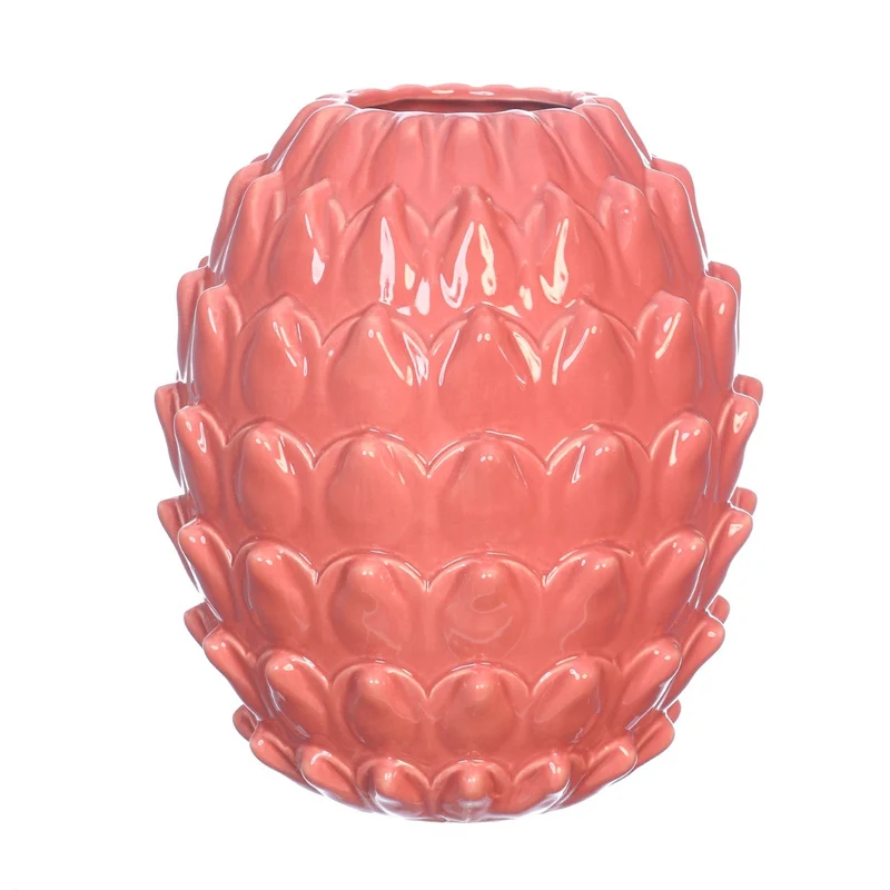 Vaas Maya aardewerk Ø18 h.20 cm terra roze