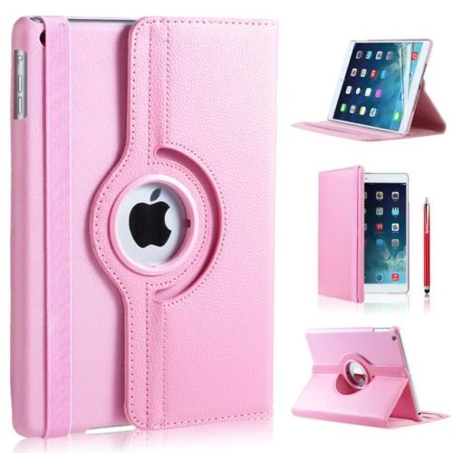 iPad 2018 hoes - 360 graden draaibaar - licht roze