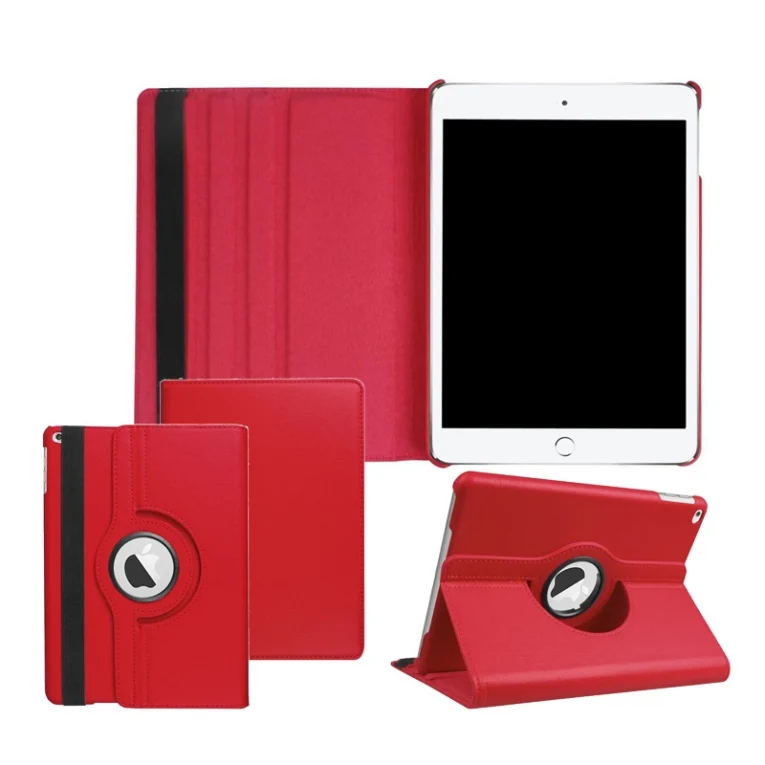iPad 2018 hoes - 360 graden draaibaar - rood
