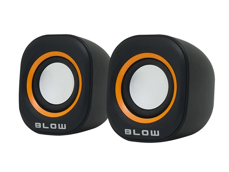 Computer Speakers Stereo Mini - Zwart Oranje - MS-24